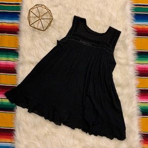 Jens Pirate Booty Black Sleeveless Long Top Women’s Small